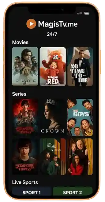 Contenido de películas y series 24/7